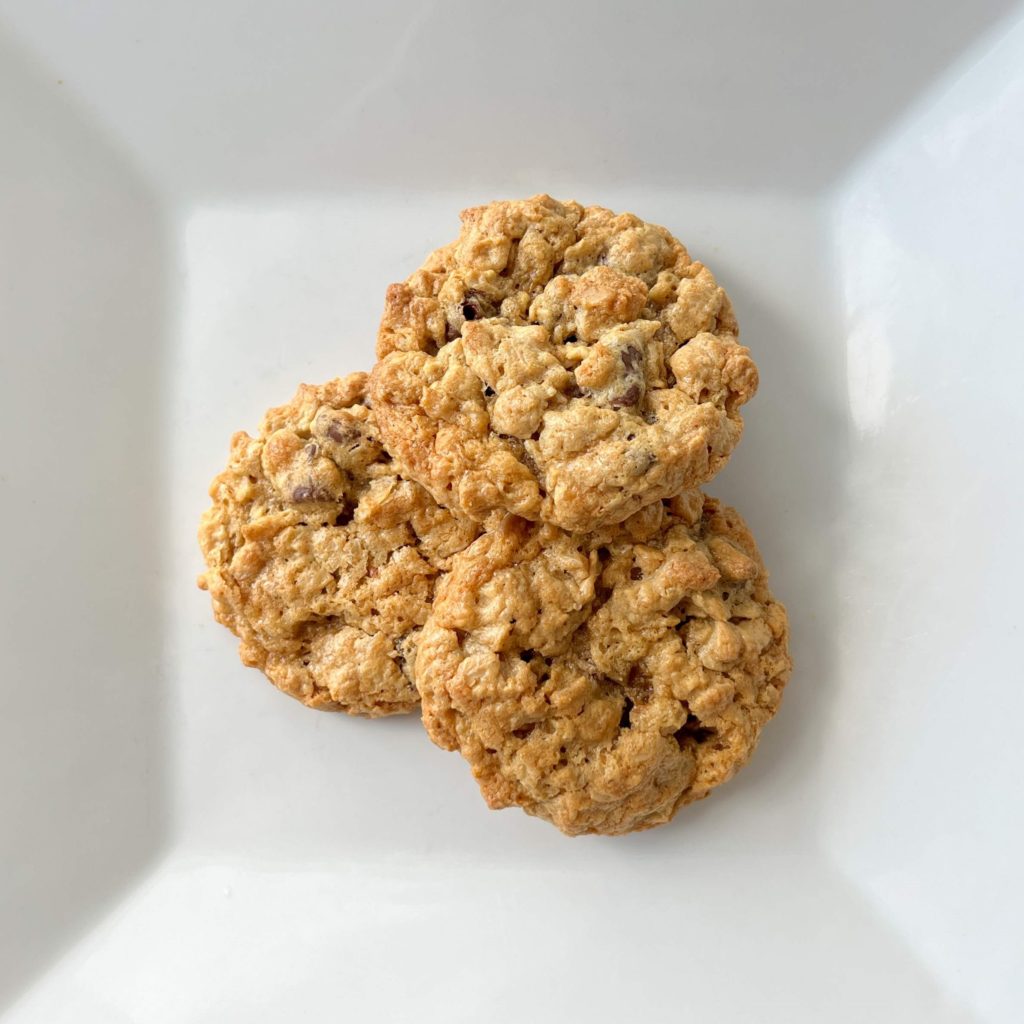 Peanut Butter Choc. Oatmeal Cookies